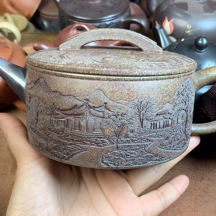茶壶紫砂紫砂微瑕