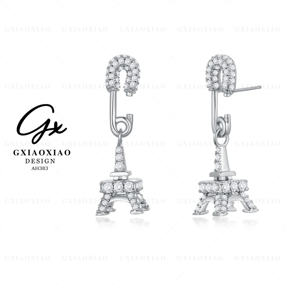 G XIAOXIAO 镀K金 【反转巴黎】法式轻奢耳环AH383