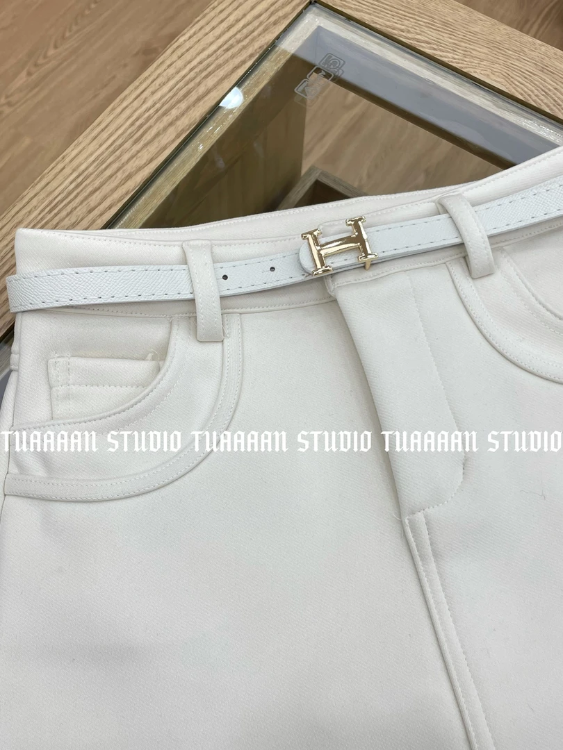 TUAAAAN"简约女主"女款显瘦气质女士纯色裤裙#TT9013