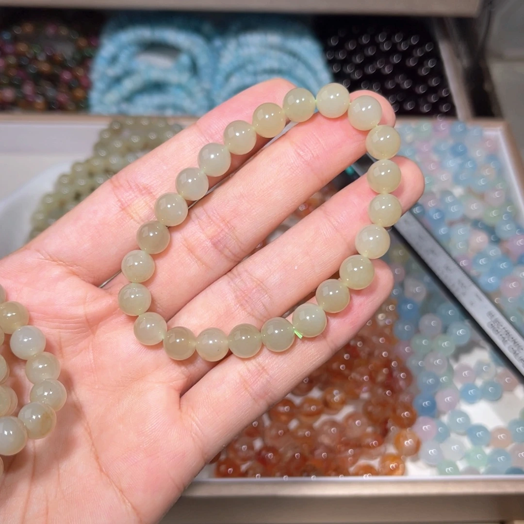 和田玉未镶嵌手链和田玉012