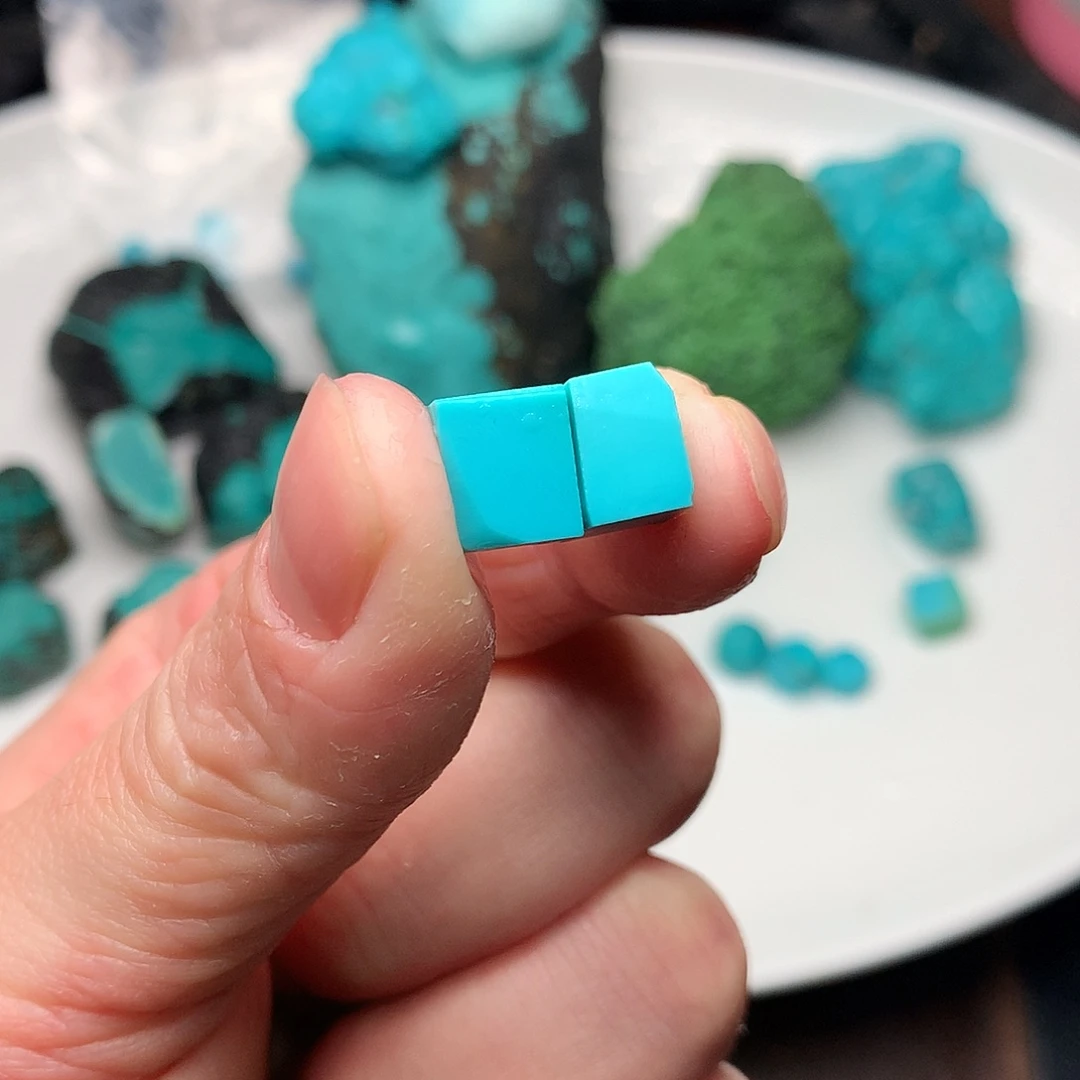 绿松石合金珠宝半成品