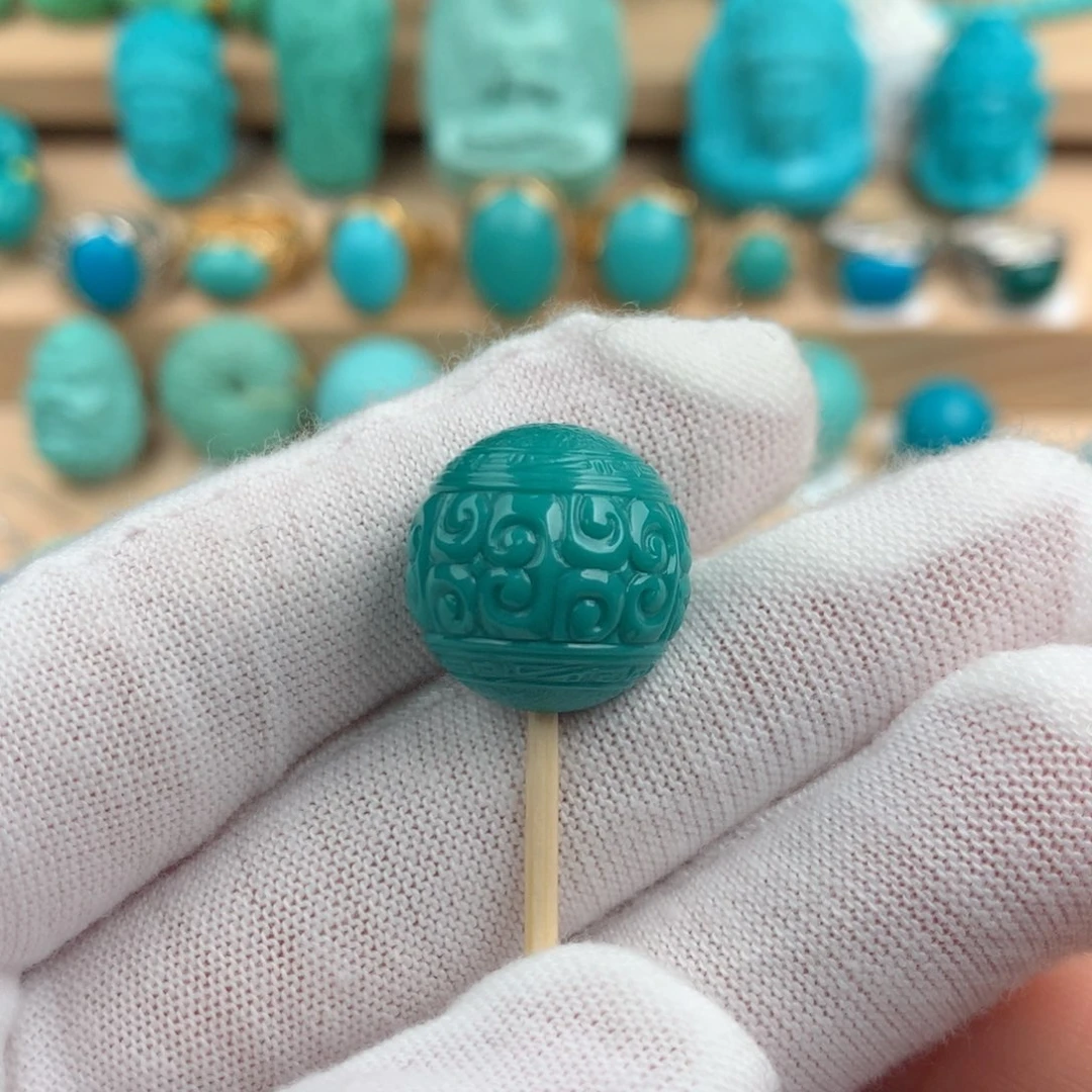 绿松石配饰未镶嵌16.3mm