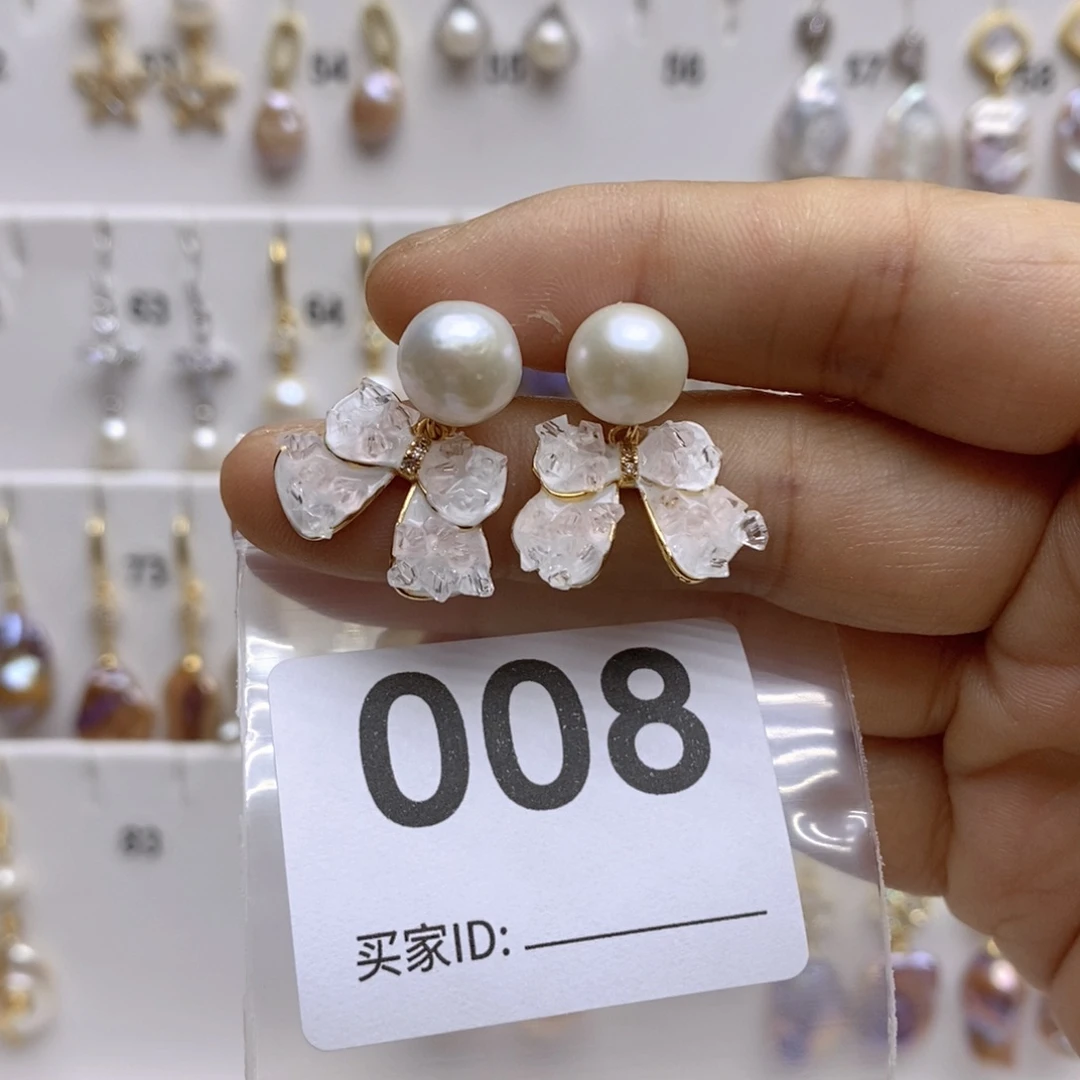 淡水珍珠颈饰银S925镶嵌8
