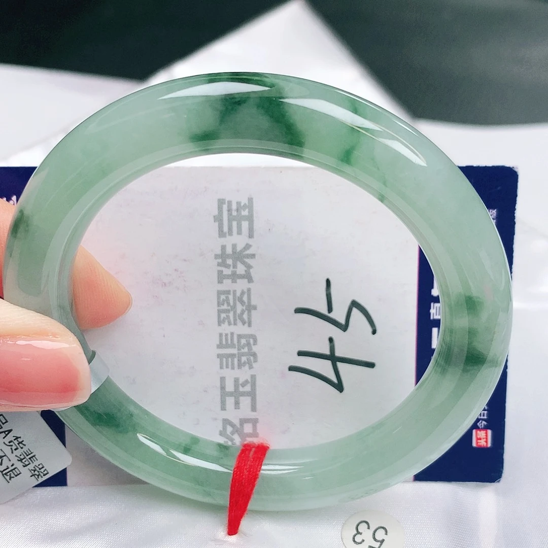 翡翠未镶嵌手镯缅甸天然a货翡翠手镯