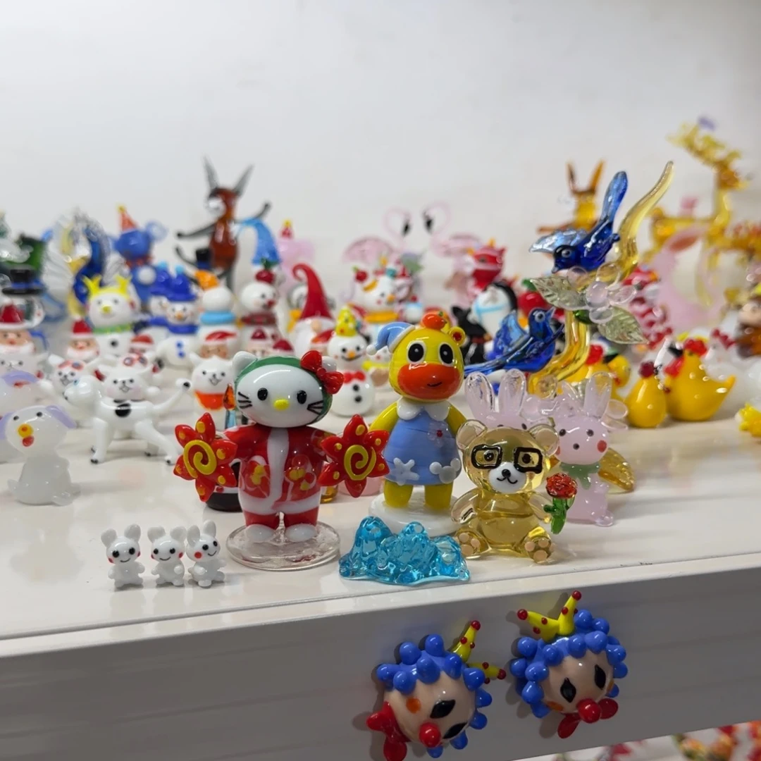 ****琉璃手工艺品kt猫小熊小兔喜鹊