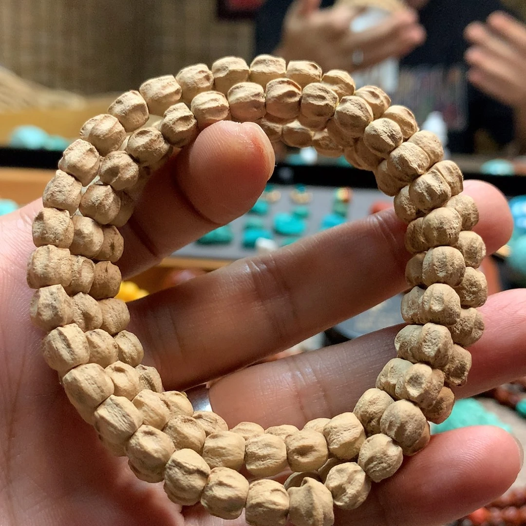 吊坠柏香籽/百香籽热振粉皮龙脊多棱无相鬼