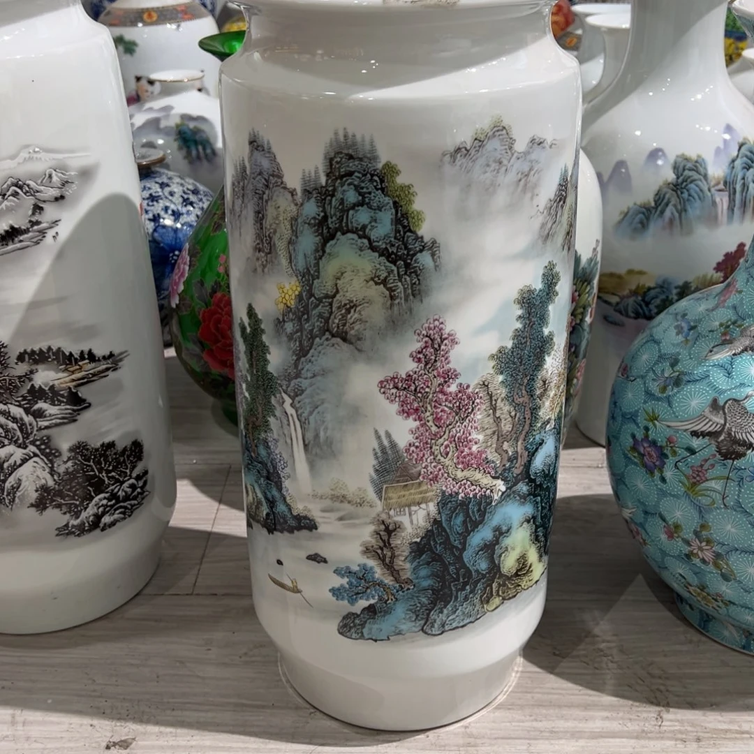 健***好摆件陶45cm出谷飞瀑箭筒