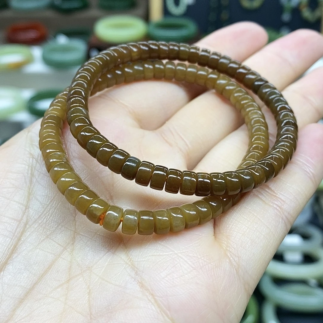 【闪购商品】未镶嵌手链和田玉（糖玉）