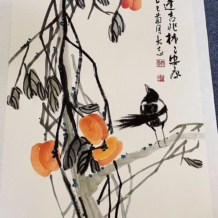 国画纯手绘写意画作45*68