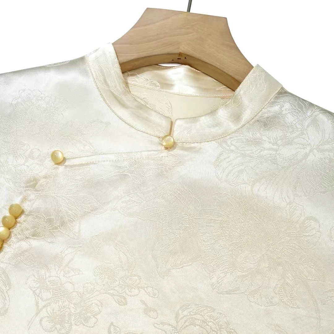 丝年.栀子花开｜夏季新款新中式国风宽松小衫-4989