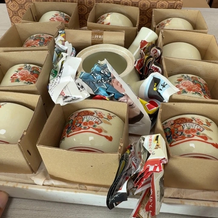 瓷片茶道具工艺品