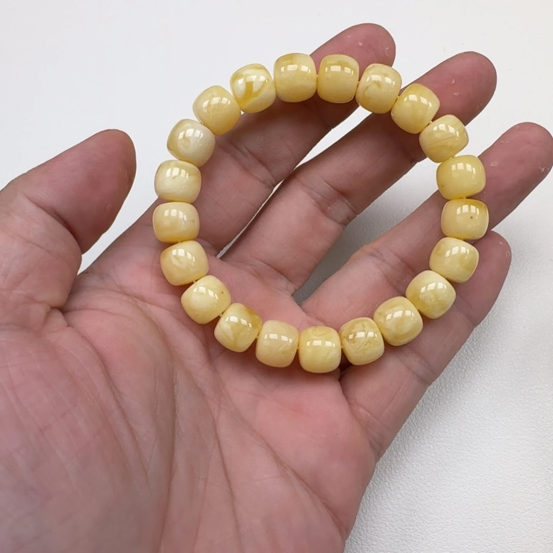 手链琥珀未镶嵌10 mm精工老型微微瑕