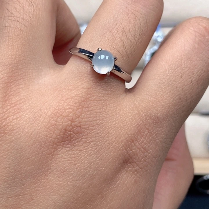 翡翠未镶嵌戒指戒指