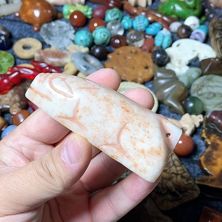 和田玉未镶嵌颈饰57