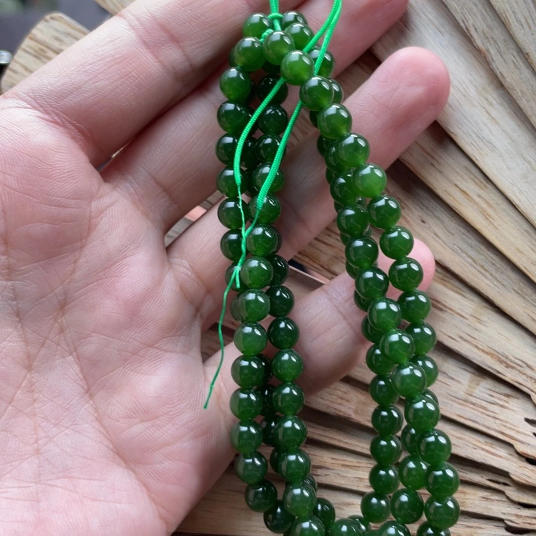 和田玉未镶嵌项链6的108