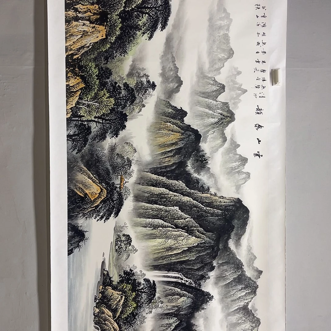 国画梁羽杰240/100青绿山水