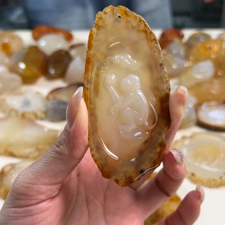 玛瑙/玉髓吊坠(不含链)未镶嵌