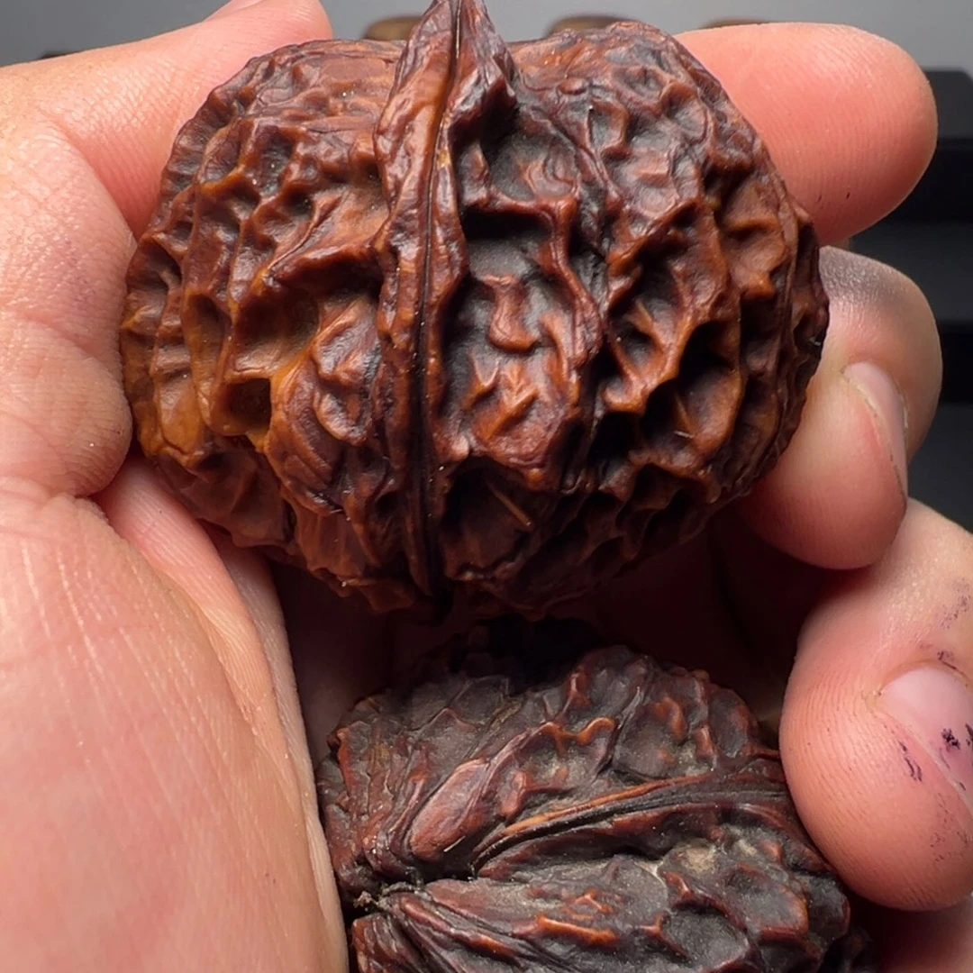 文玩核桃吊坠聚宝金蟾45mm