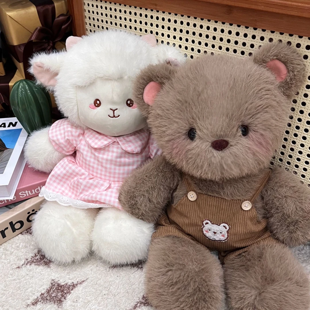 可爱小熊会跑的西高地公仔玩偶小金毛跑跑公仔毛绒娃娃衣娃裙