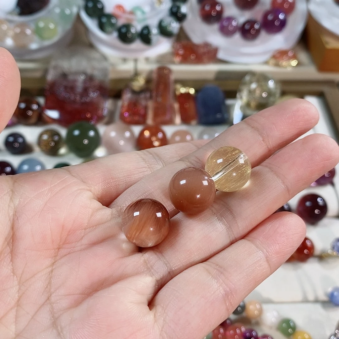 兔***宝未镶嵌珠宝半成品水晶水晶单珠