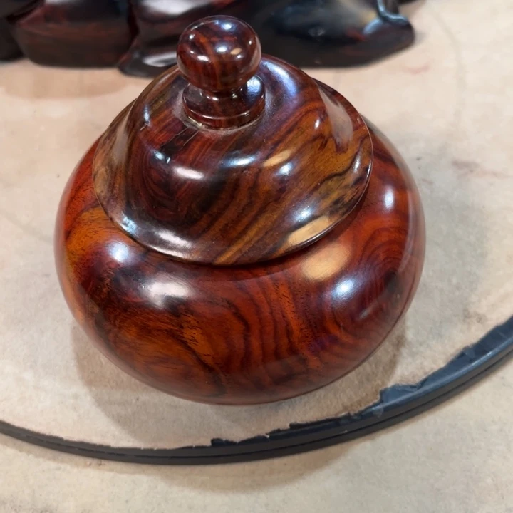 交趾黄檀（大红酸枝）茶叶罐