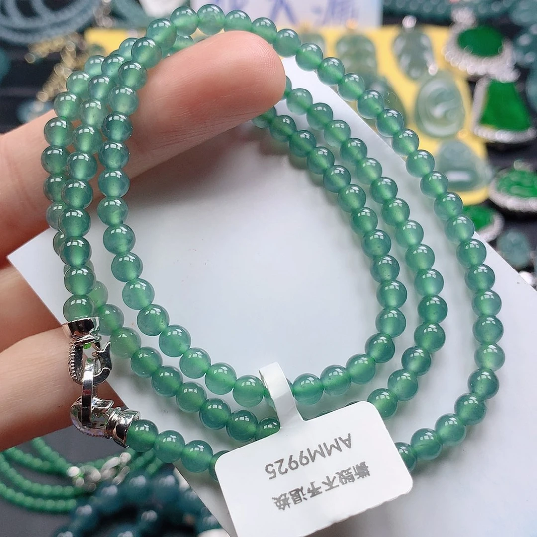 翡翠颈饰未镶嵌珠链卡5