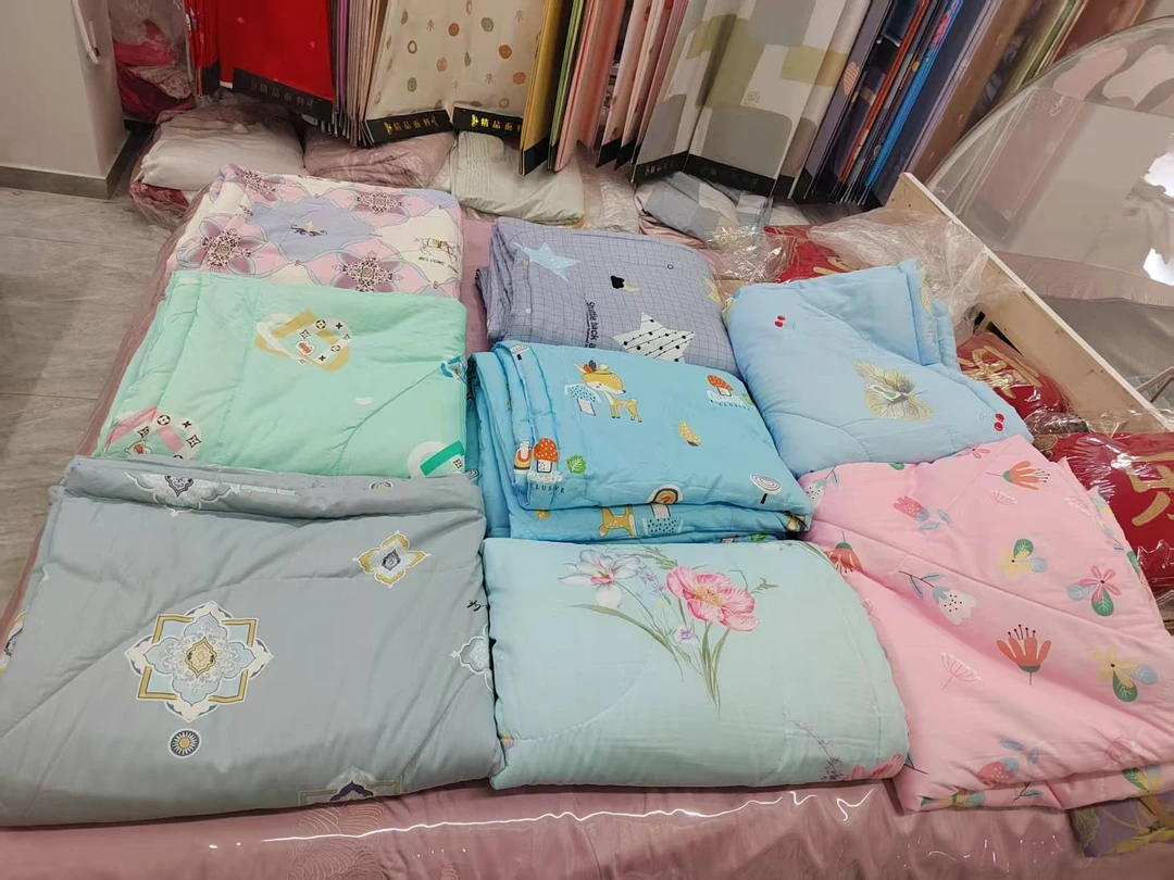 夏季凉爽人造棉绸夏凉被单人，双人拼接，洗后缩水