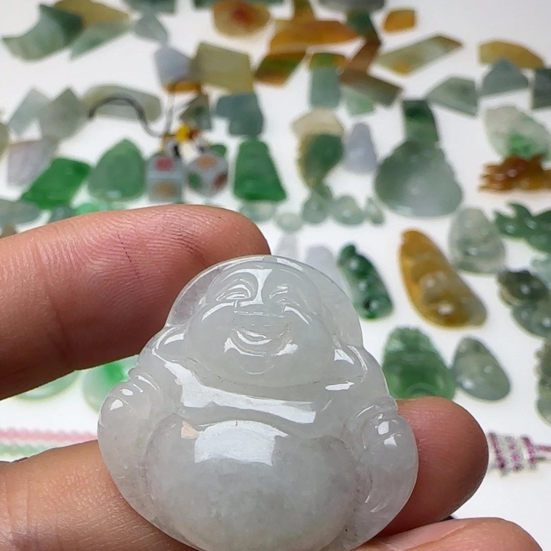 翡翠未镶嵌挂件天然翡翠