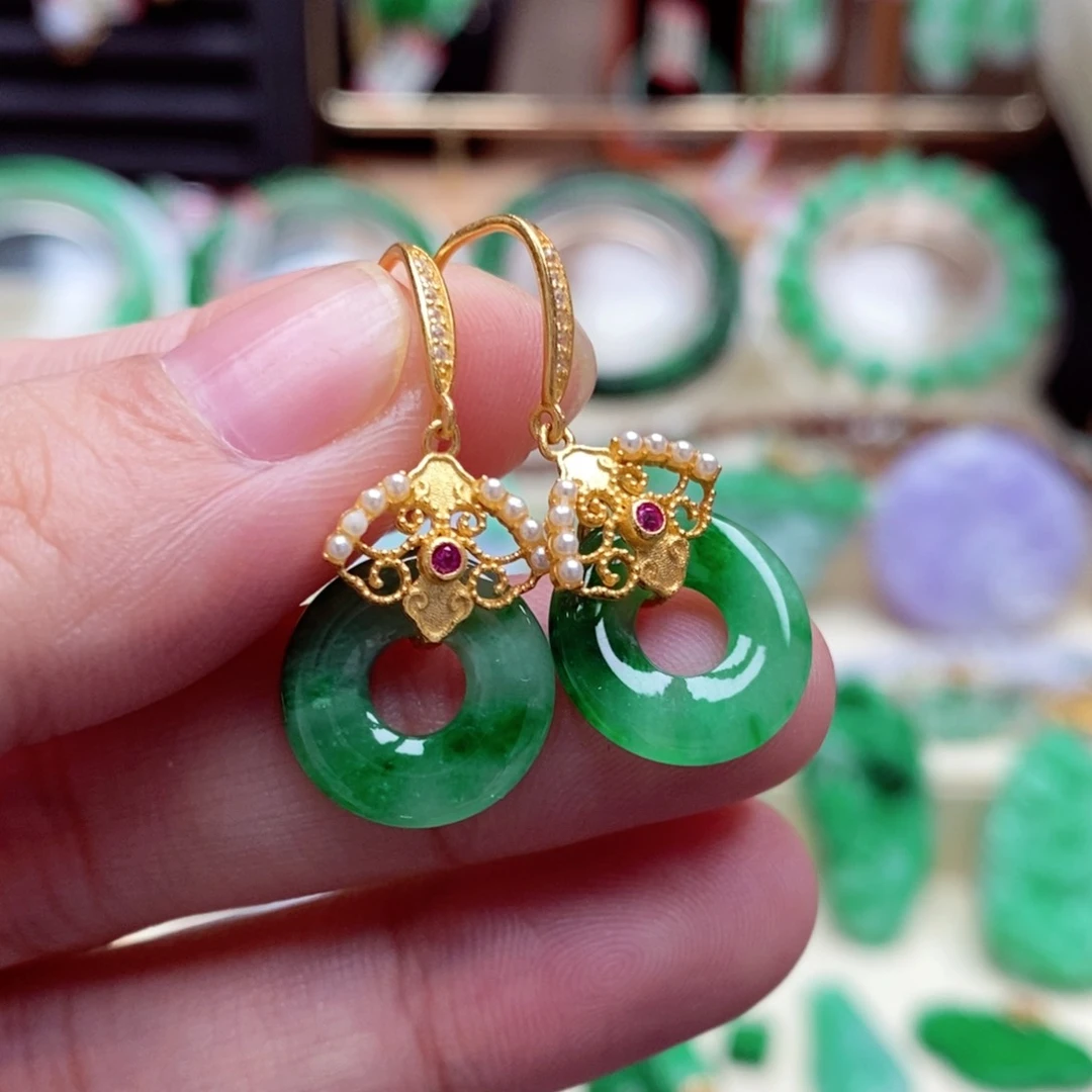 未镶嵌翡翠耳饰翡翠耳饰