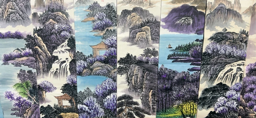 【马李】精品十二条屏装饰画通用链接