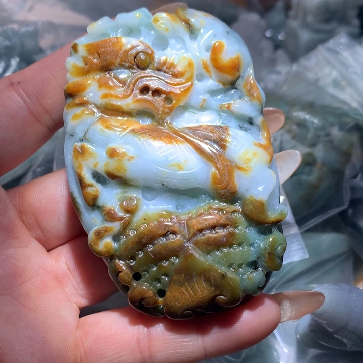 翡翠未镶嵌颈饰保真天然A货翡翠