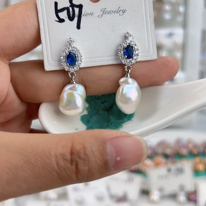 淡水珍珠耳饰未镶嵌