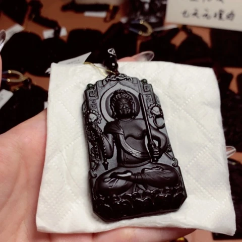 大**?天然缅甸a货钢琴黑挂件