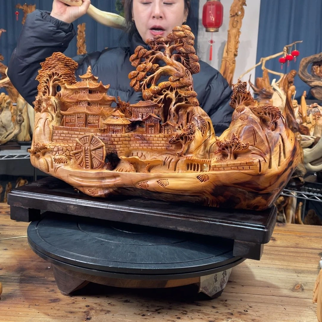 柏木（崖柏）山水倒流香送两盒香