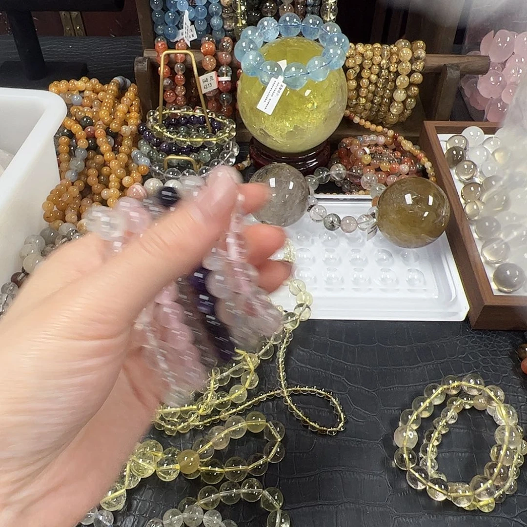 一***云水晶手链未镶嵌手串