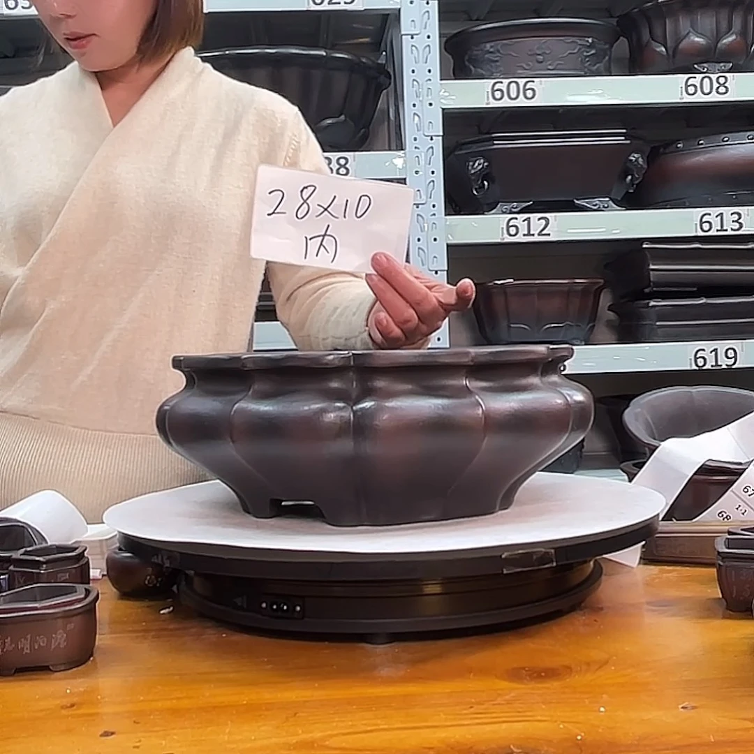 紫砂花盆宜兴紫砂58号