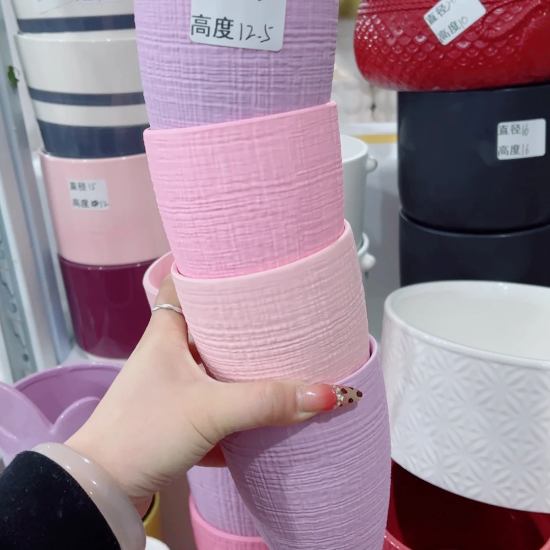 有孔，陶瓷花盆满10米包邮发货