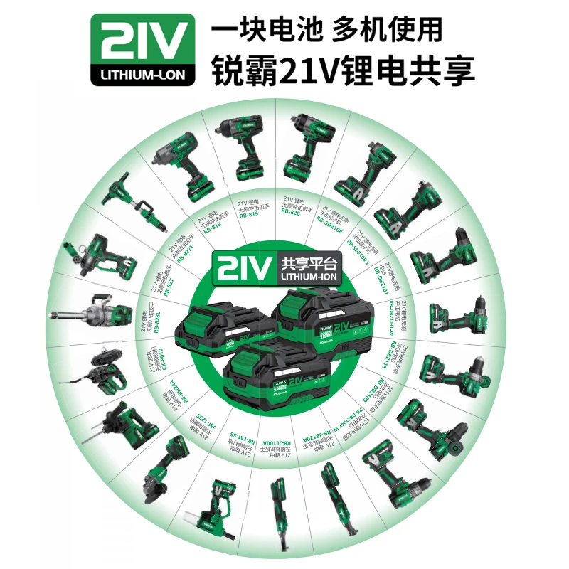 锐霸【直播活动定制套餐-按备注发货】21V大扭力无刷锂电扳手
