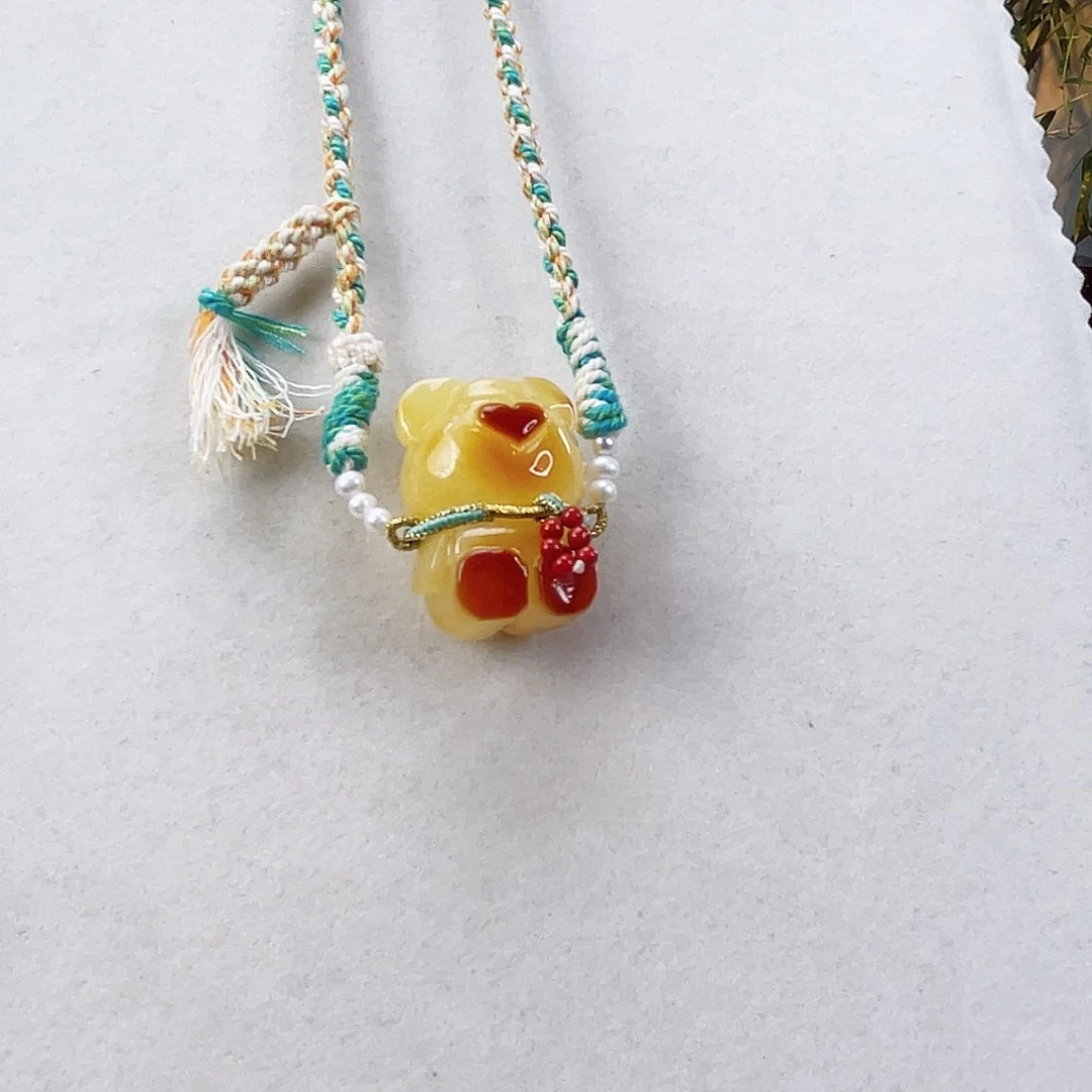 蜜蜡颈饰未镶嵌蜜蜡