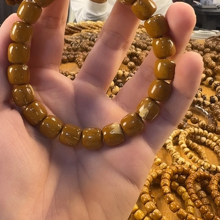 手串紫金鼠实心微瑕带白