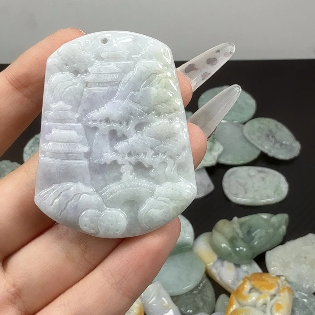 翡翠未镶嵌颈饰翡翠