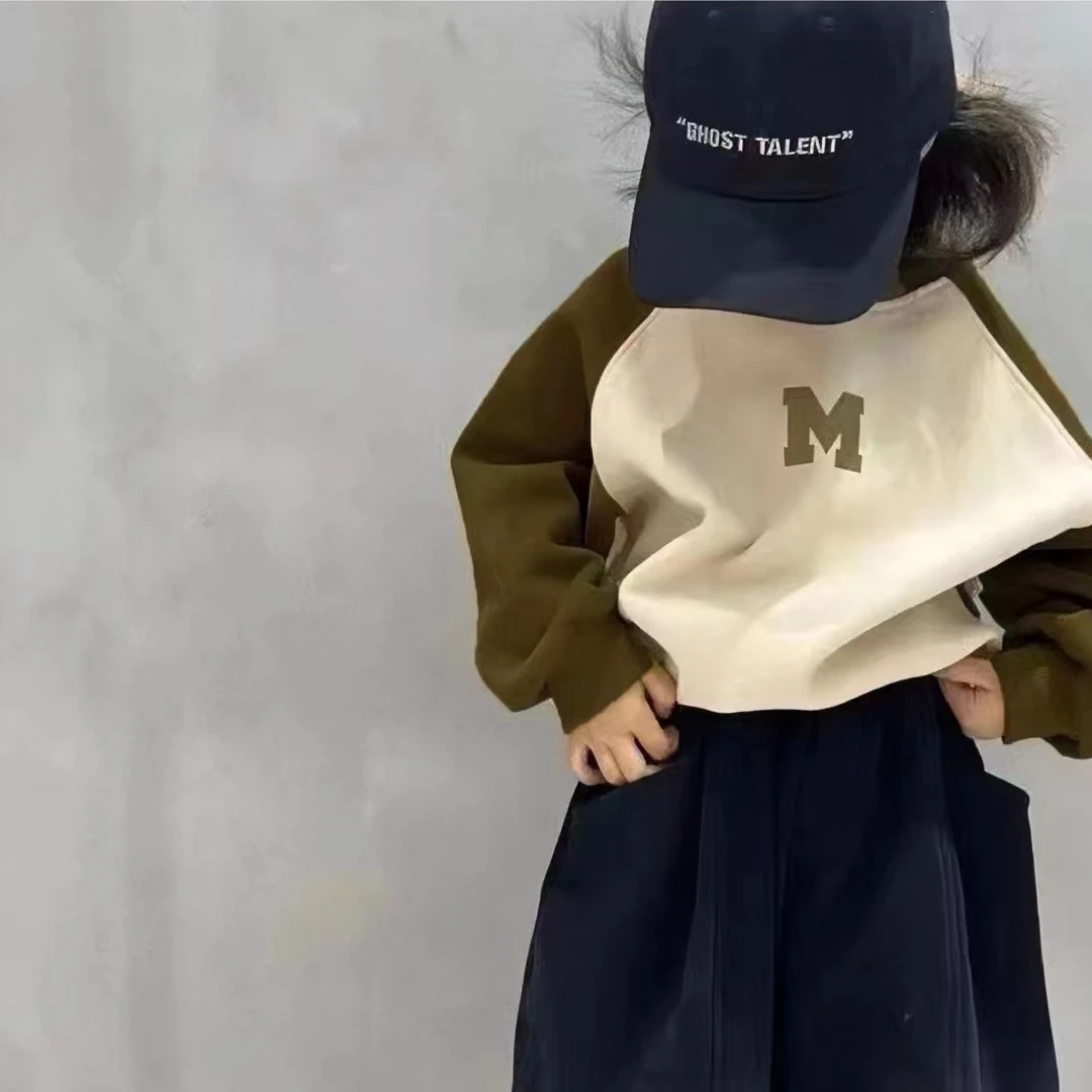 MOMOCO/玛米玛卡秋季儿童卫衣2025新款男童单价女童韩版上衣中大