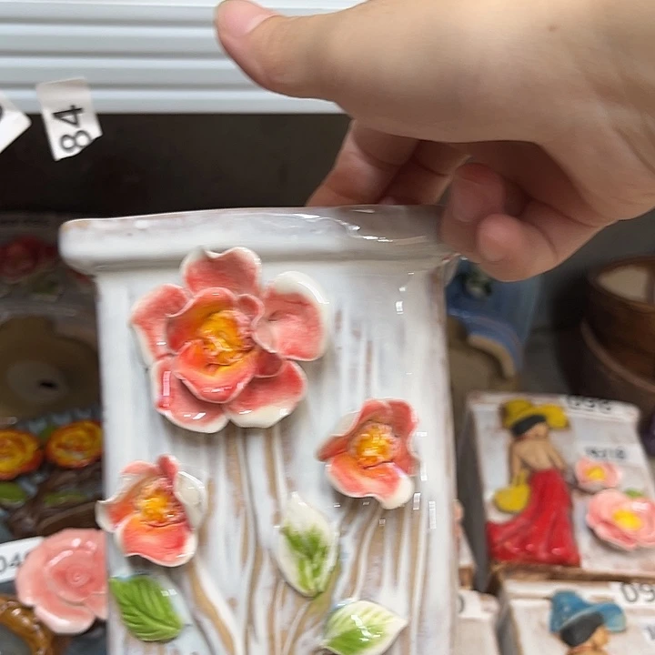紫砂花盆粗陶材质多肉花盆