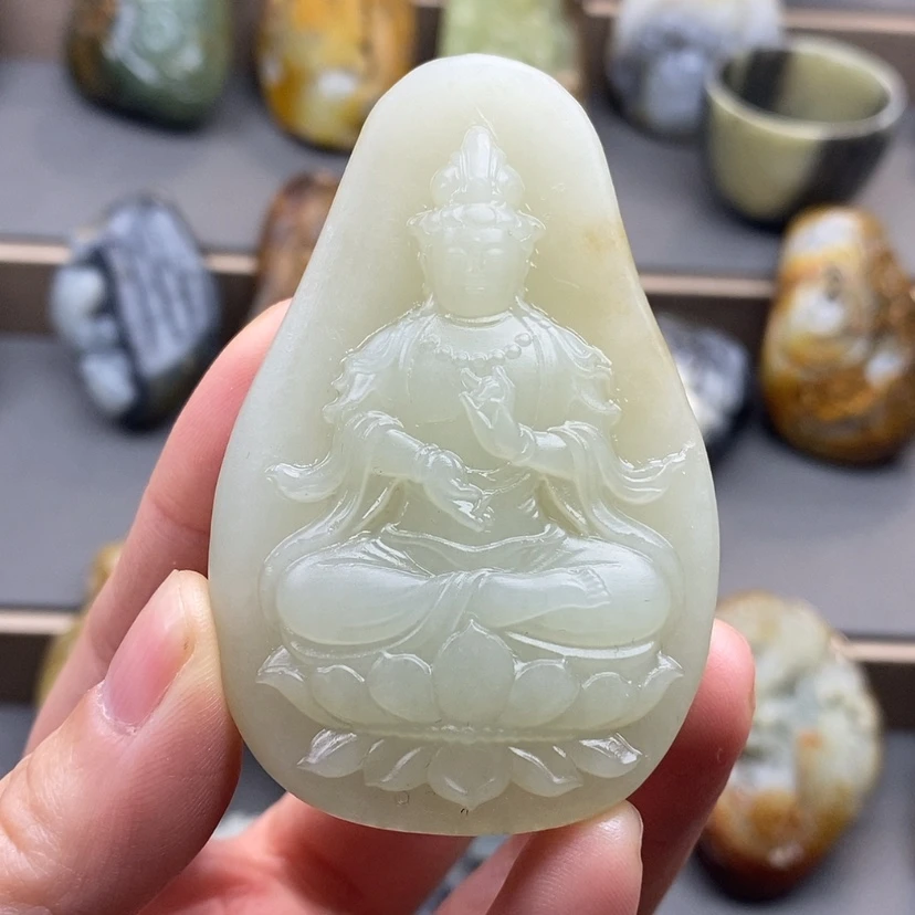 【闪购商品】未镶嵌和田玉挂件许**生定制