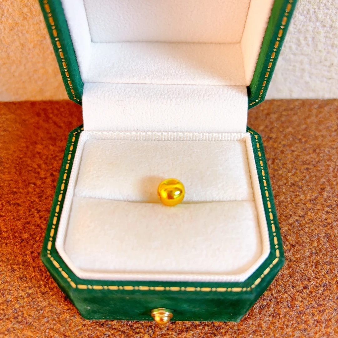 金色光面豆豆珠珠吊坠60361