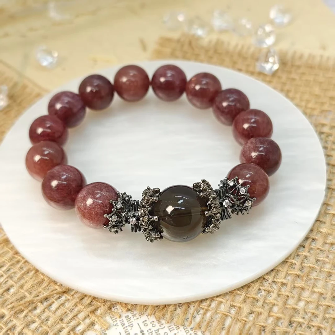 《非白》车厘子爆闪草莓晶手链12-15(多样发其一) YX17