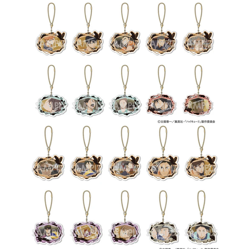 排球少年 比赛第1&第2试合 亚克力挂件 全10种 （直播间盲盒代拆）