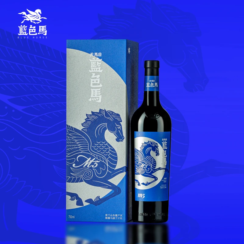 天马庄蓝色马 宁夏贺兰山东麓产区15.2度 干红葡萄酒 马瑟兰 M5