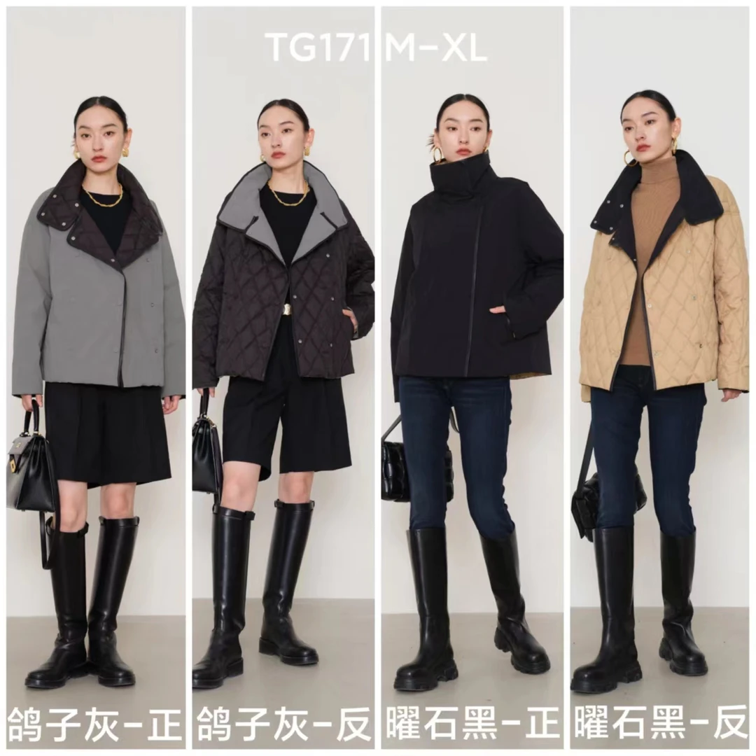 ACSMCREW丨白鹅绒翻领两面穿羽绒服简约时尚基础加厚保暖款TG171
