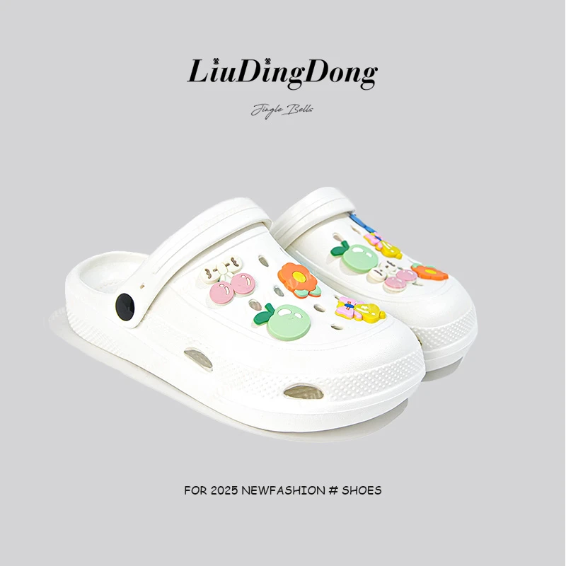 洞洞鞋DIY透气外穿厚底款洞洞鞋JKA558